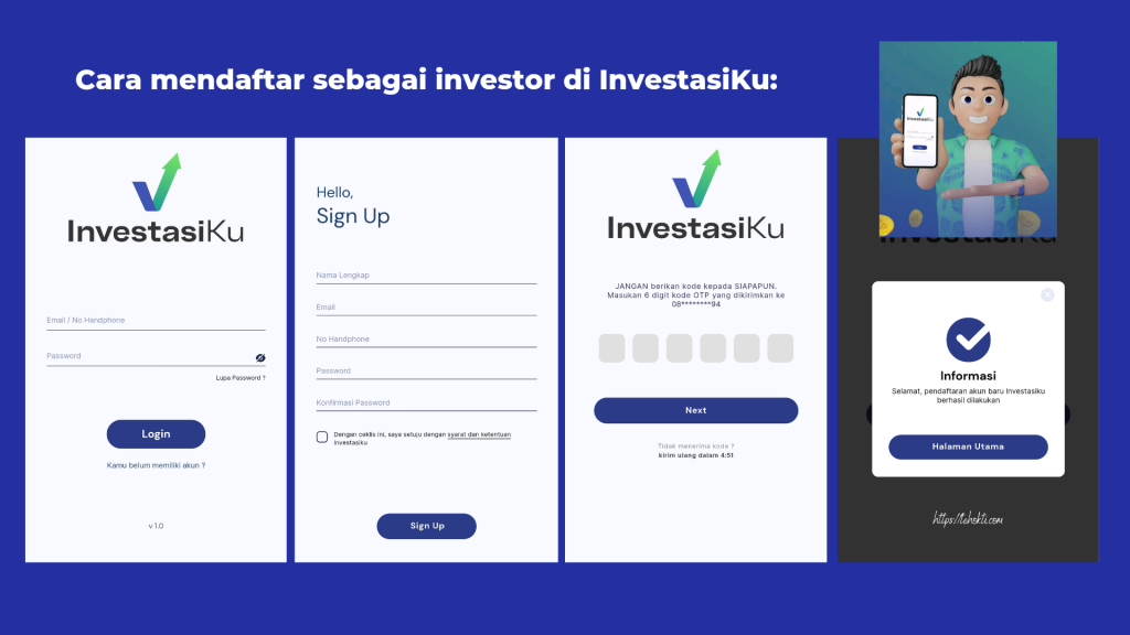 Cara daftar investor di InvestasiKu