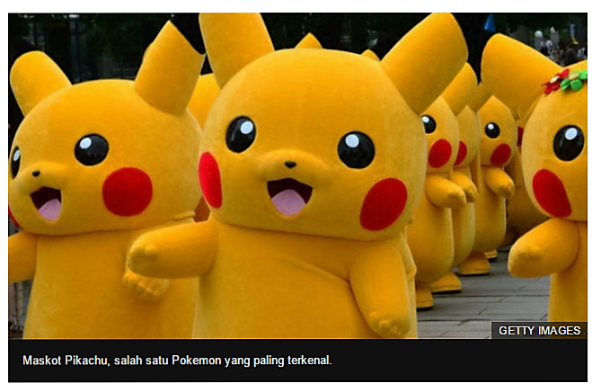 Pokemon yang saya kenal, sumber bbc.com
