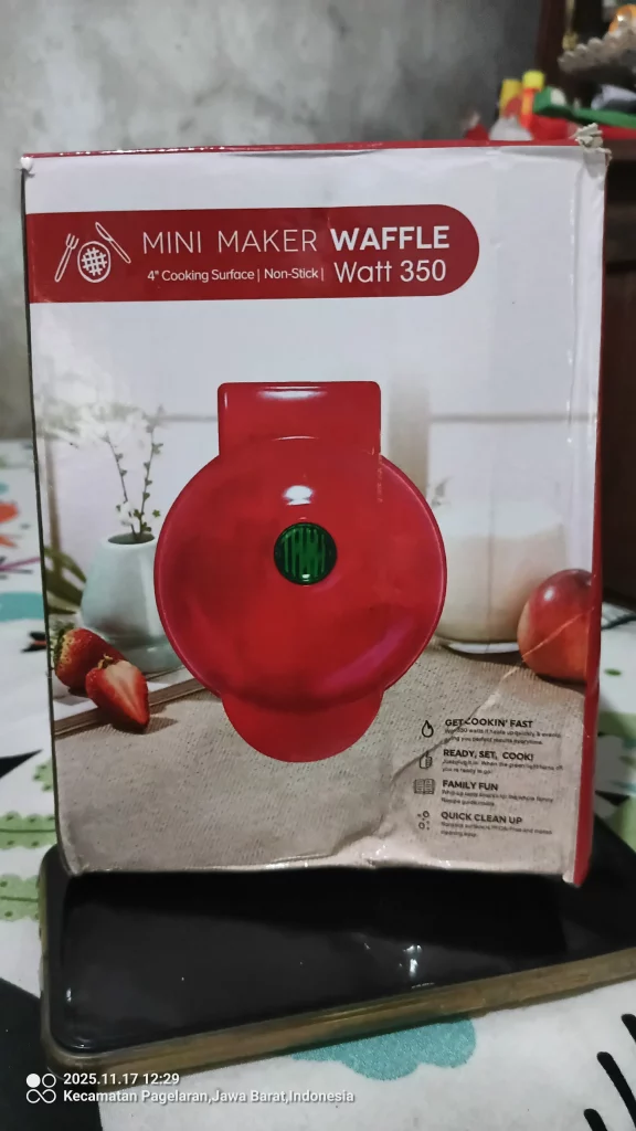 Mini maker waffle romantis 