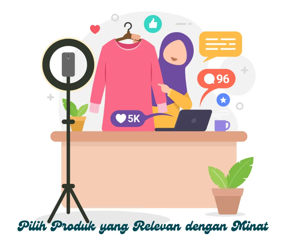 Pilih bisnis affiliate sesuai dengan minat 