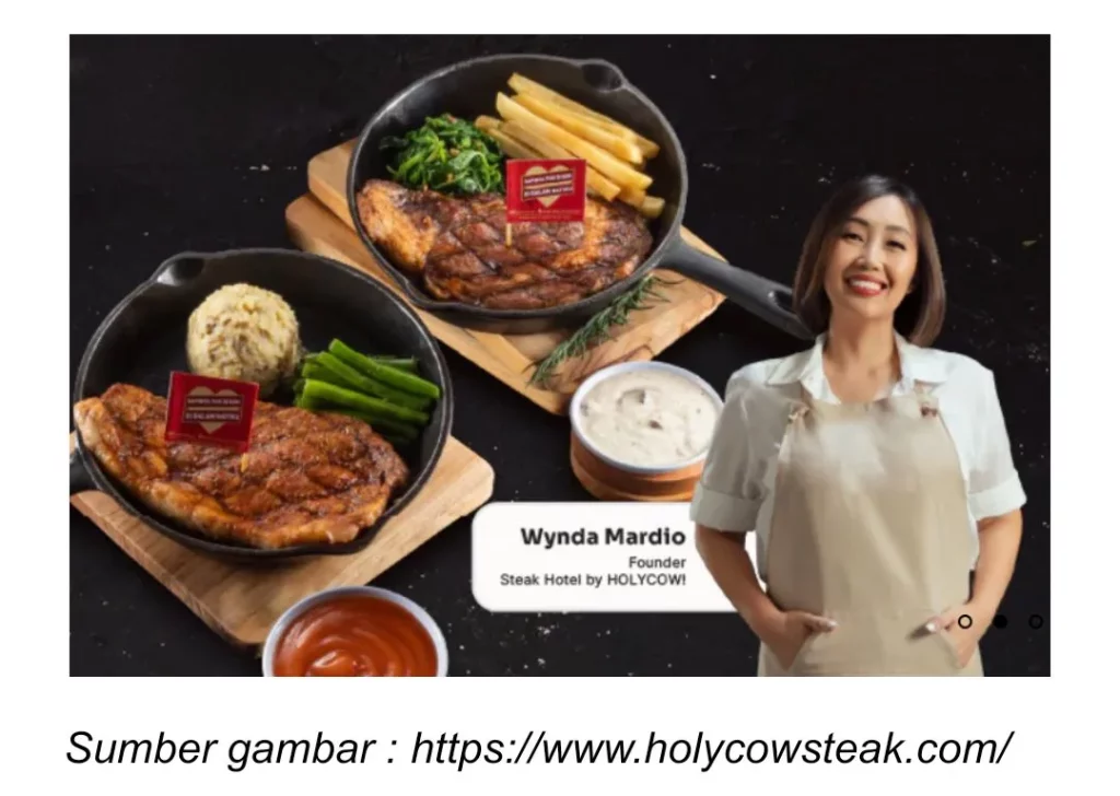 Beef steak dari Holycow 