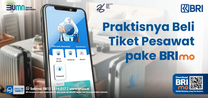 Beli tiket pesawat pakai BRImo 