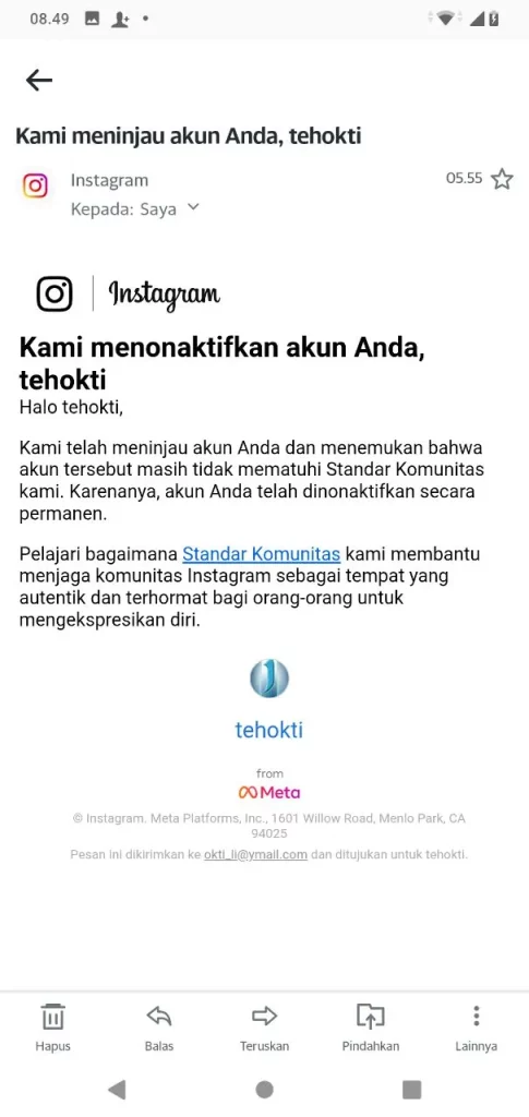 Habis WhatsApp Hangus Kemudian Instagram