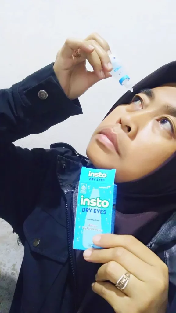 Mata kering dan lelah terlalu banyak menangis