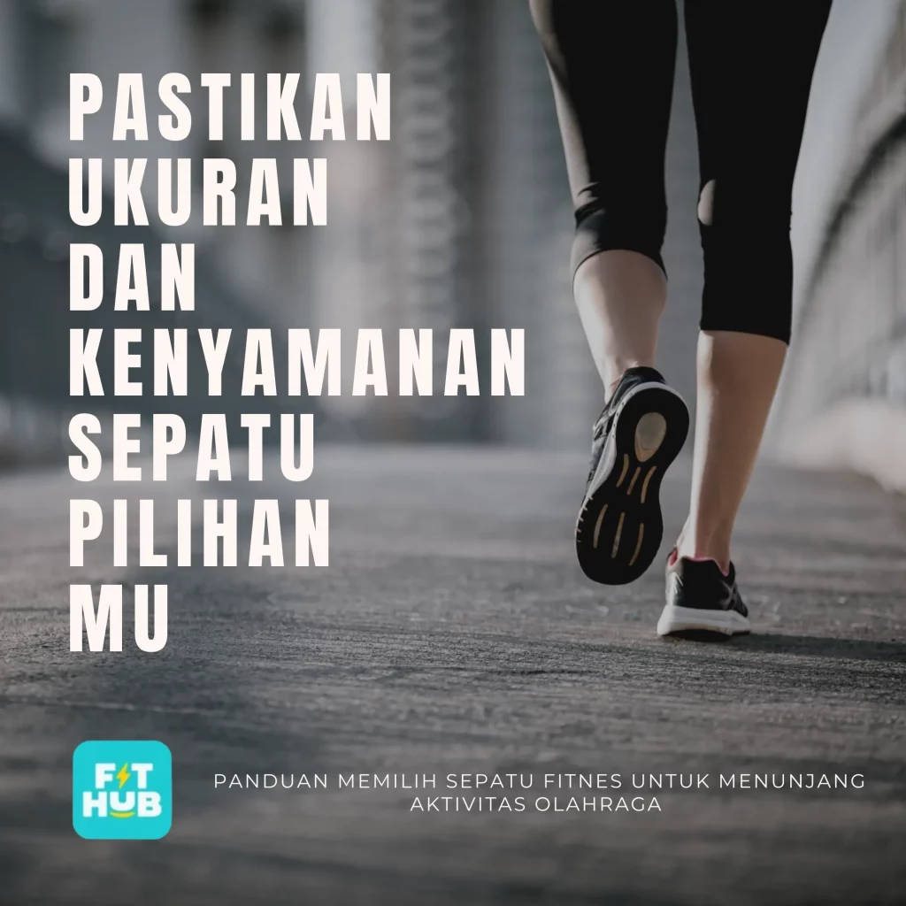 Sepatu nyaman untuk fitness di fit hub 