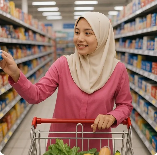 Pink dengan cream 