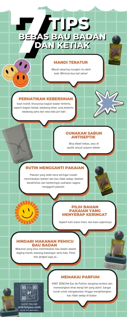 Tips cegah bau badan dengan HINT ZENCHA Eau de Parfum 