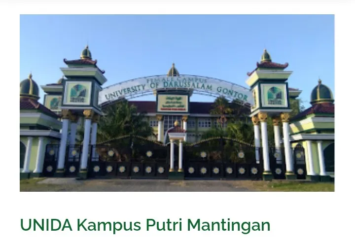 Unida kampus putri mantingan